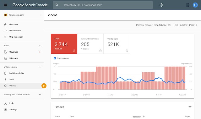 google search console adds new reports for video search results via mattgsouthern