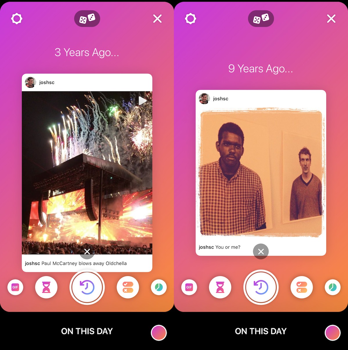 instagram launches create mode with on this day throwbacks