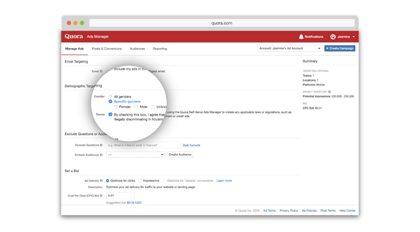 quora adds 3 new targeting options for advertisers