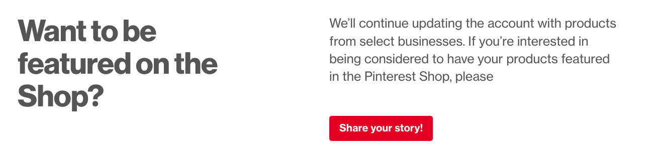 pinterest shop supports small businesses this holiday season