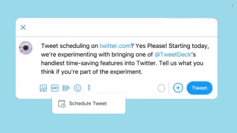twitters testing tweet scheduling built into the tweet composer