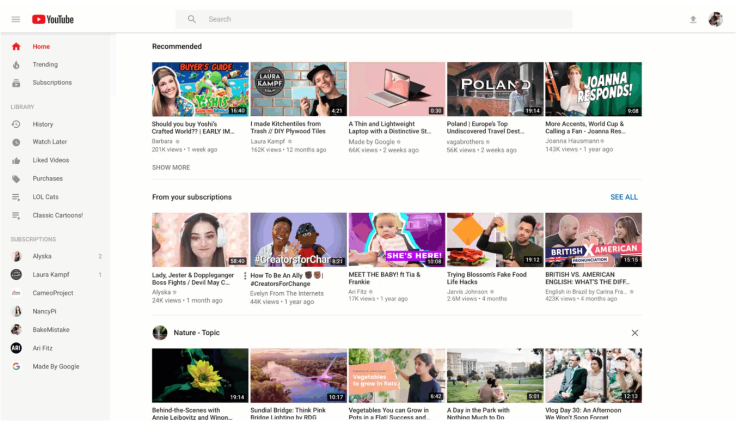 youtube updates the homepage scaled