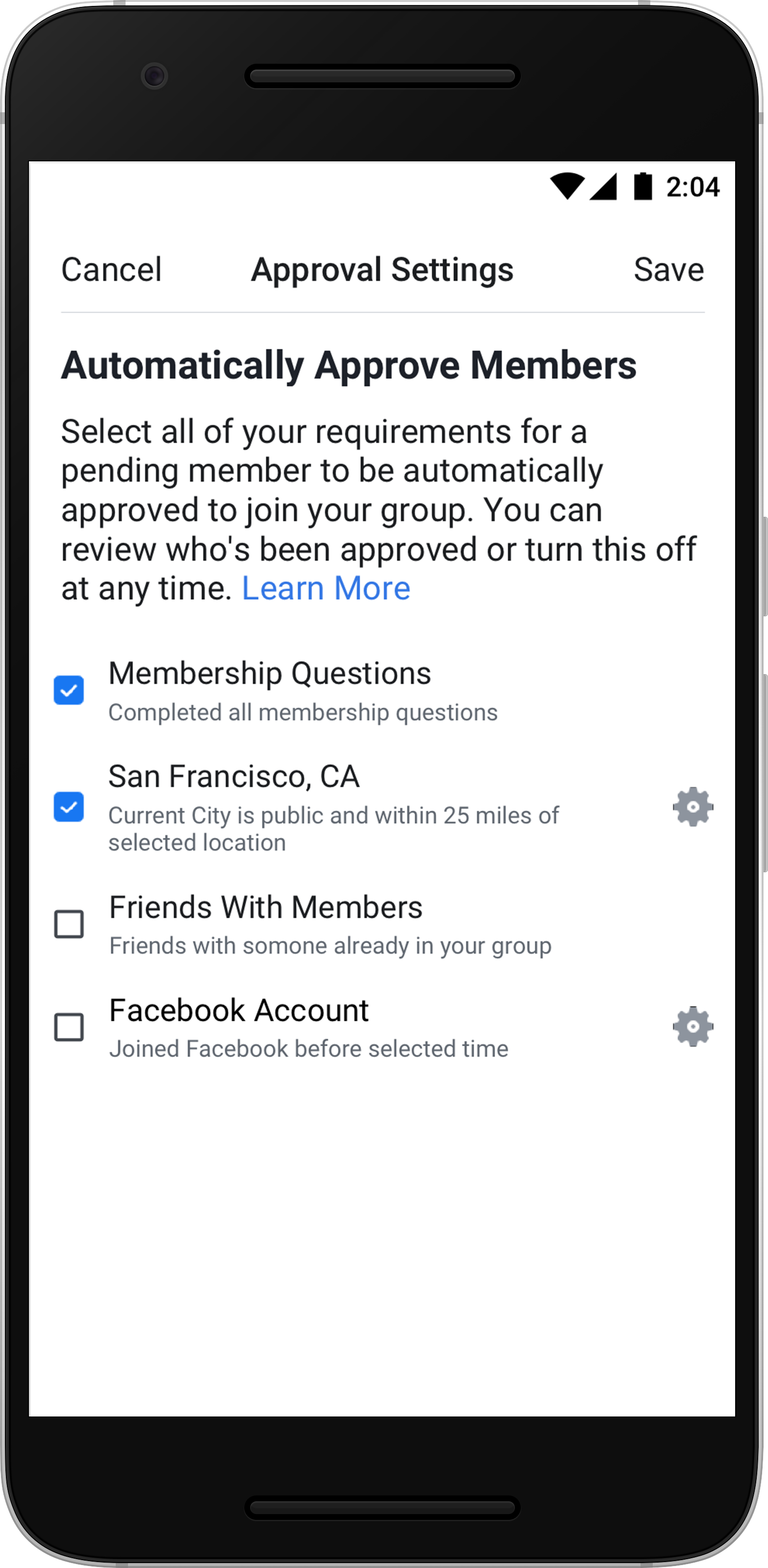 facebook adds new automatic member approval option for groups
