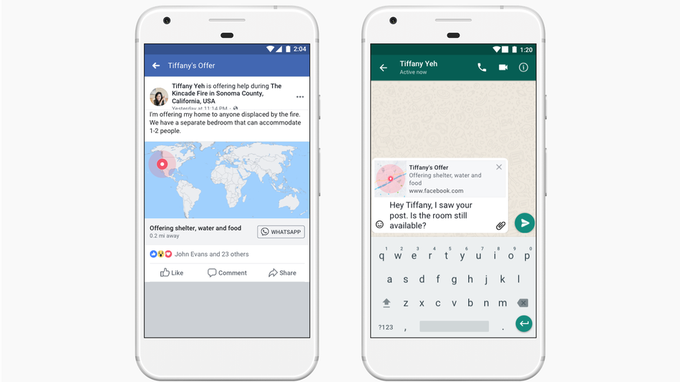 facebook updates crisis response tools adds whatsapp integration