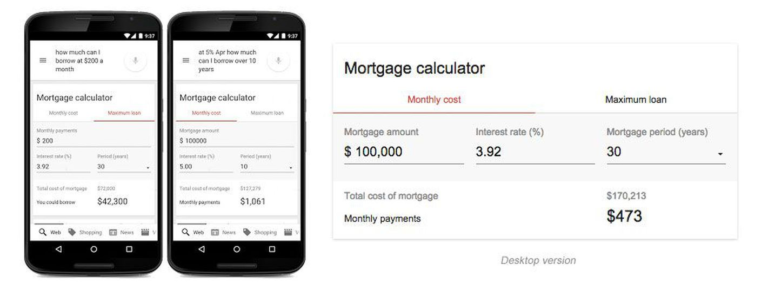 google upgrades its built in mortgage calculator with new features via mattgsouthern