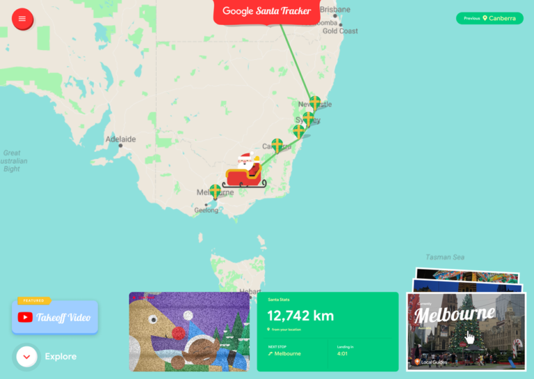 track santa with google norad santa tracker apps on christmas eve via mattgsouthern
