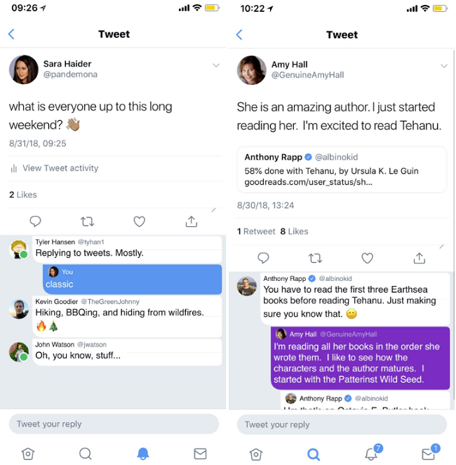 twitter rolls out conversation threads on ios