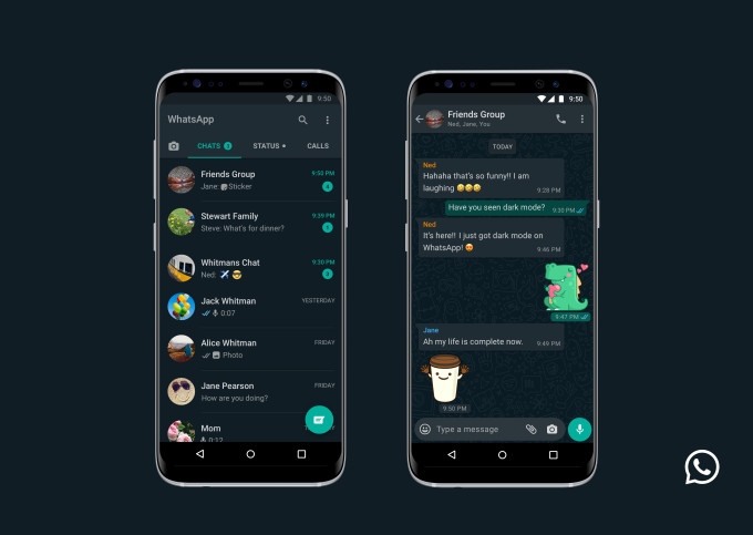 finally dark mode arrives to soothe your 3am whatsapps