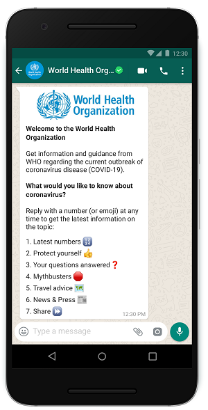 whatsapp launches world health organization chatbot to answer covid 19 queries