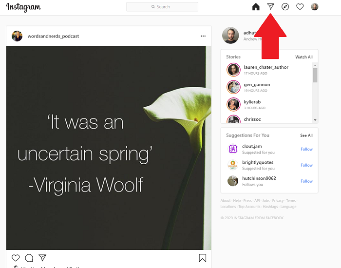 instagram adds dm access to desktop version