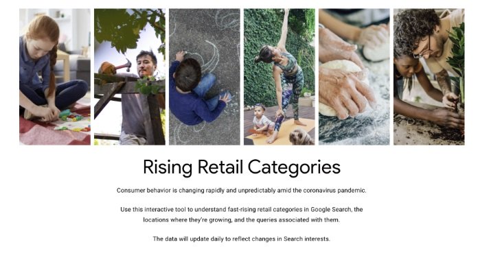 google adds rising retail trends tool to highlight products seeing higher demand during covid 19