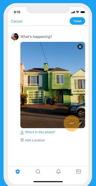 twitters making it easier to add alt text descriptions to uploaded images