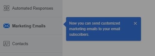 facebook adds option to send marketing emails via pages app