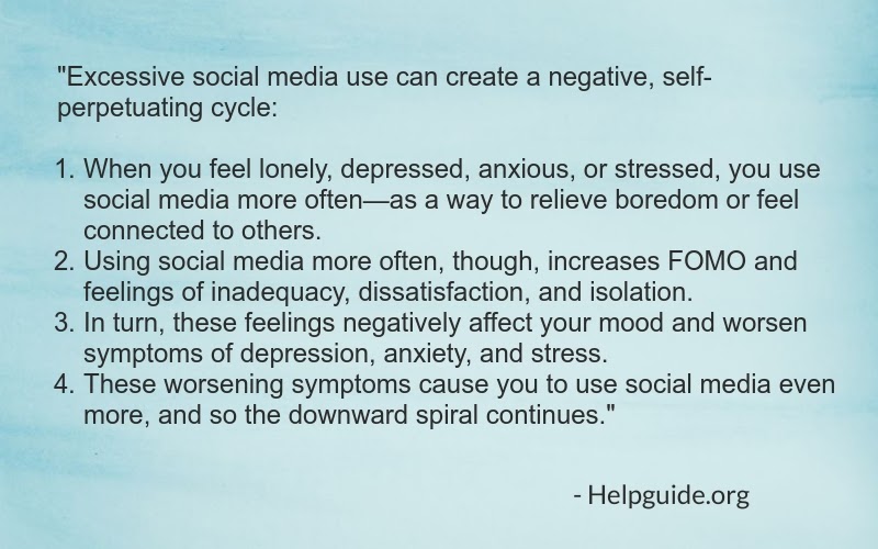 how to manage personal social media interaction for health during stressful times