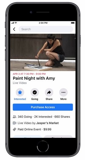 facebook adds new paid events options for businesses and creators