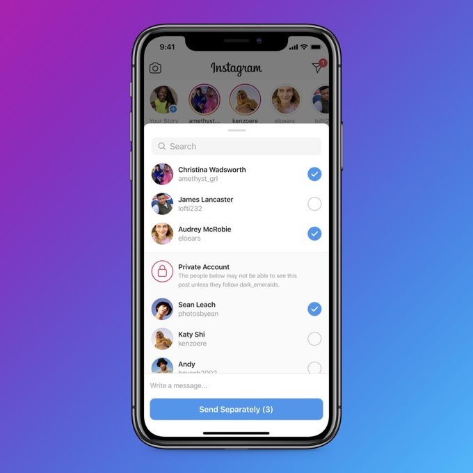 instagram adds new prompt to alert users when they seek to share private posts and stories