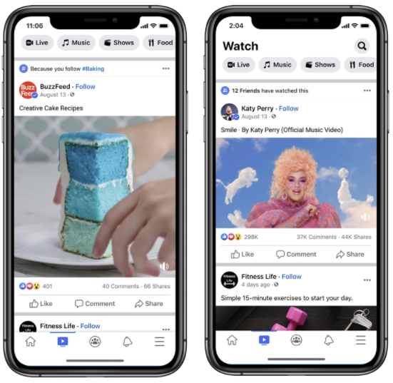 facebook adds new personalization tools for watch flags new organic video performance insights
