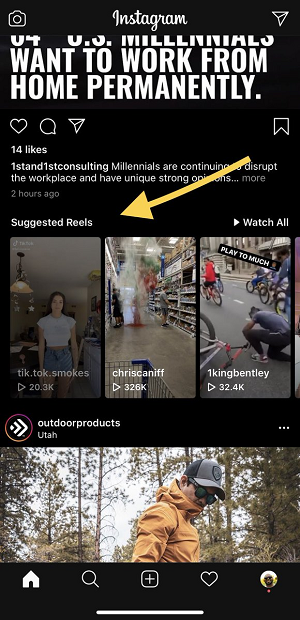 instagram adds suggested reels display in main feed launches monthly reels trend insights