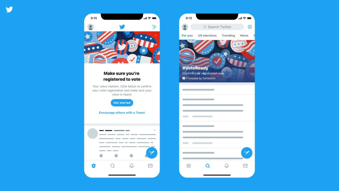 social networks are doing a voter registration blitz this week
