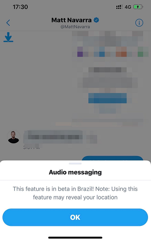 twitters testing audio clips in dms with users in brazil