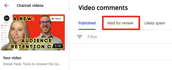 youtube tests new warnings on potentially harmful comments auto deletion of held for review comments