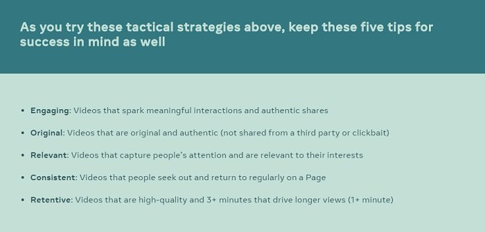 facebook shares video best practices to boost content performance