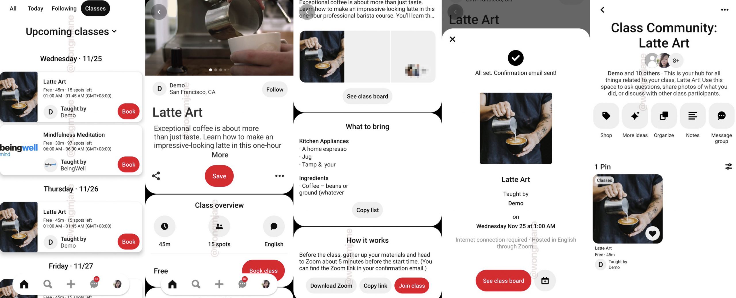 pinterest tests online events with dedicated class communities scaled 1