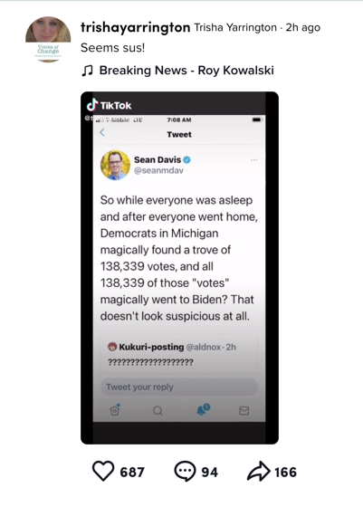 tiktok takes down some hashtags related to election misinformation ignores others