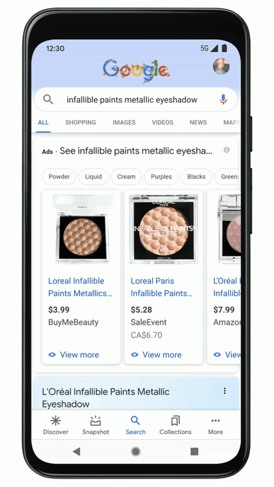 google adds new ar try on ads within google shopping