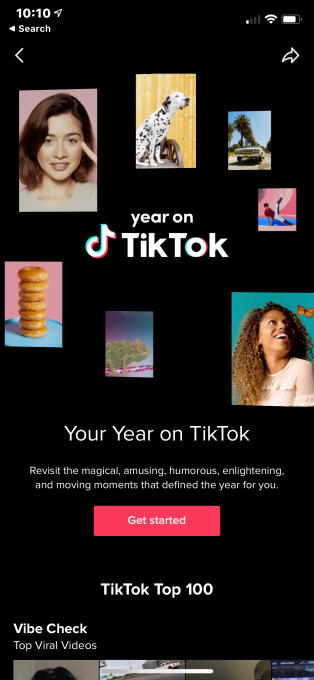 tiktok launches its first personalized annual recap feature year on tiktok