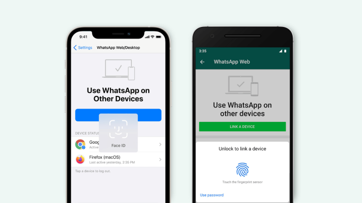 whatsapp adds biometric authentication to its web and desktop versions