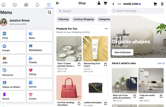 facebook rolls out shops to businesses in the uk and canada