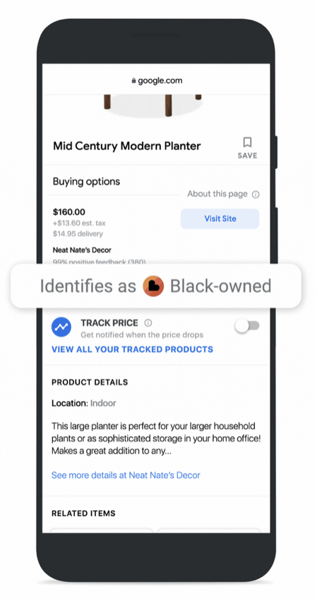 google updates shopping search results with black owned label via mattgsouthern