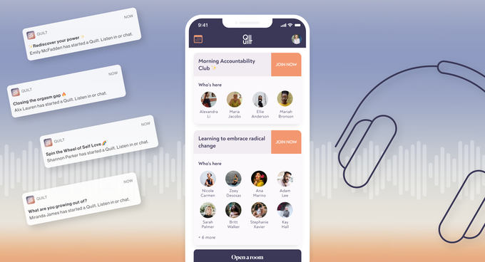 quilt an audio social network focused on self care raises 3 5 million in seed