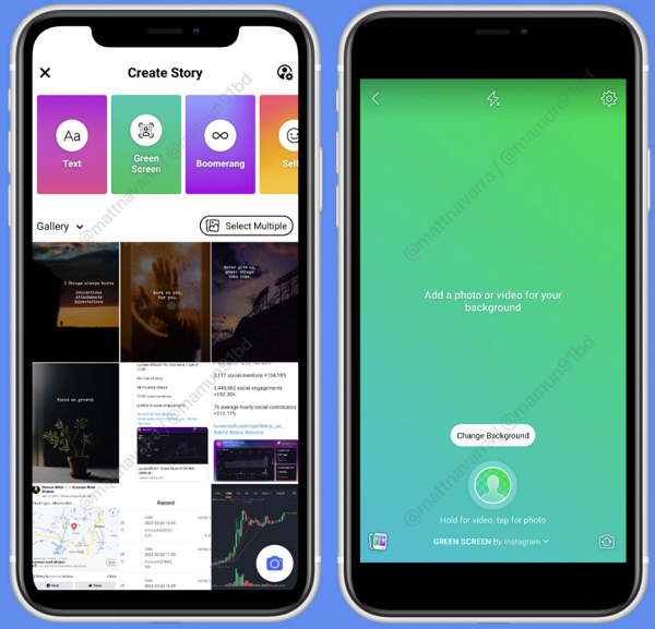 facebook tests new green screen creation option for facebook stories