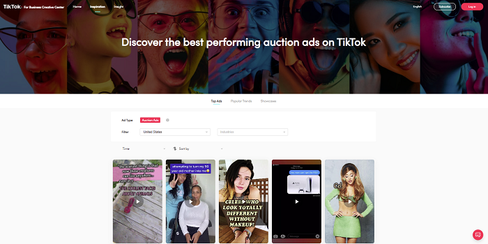 tiktok launches new ads library enabling you to find the best performing ads in a range of categories