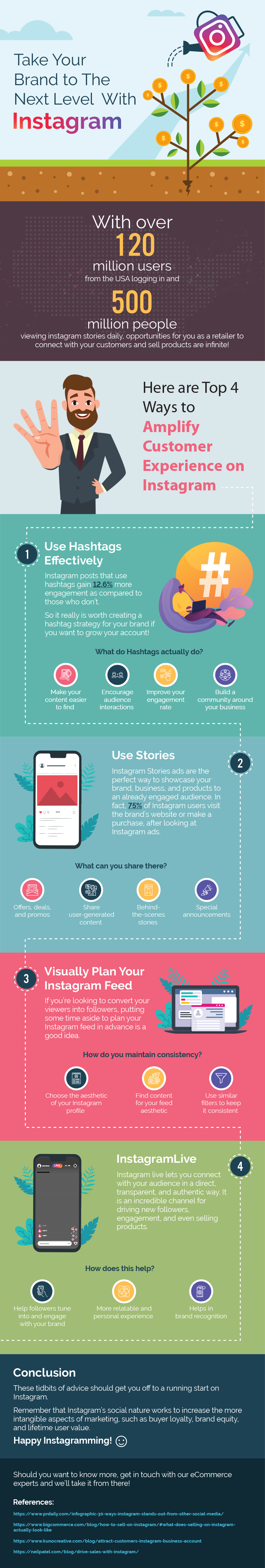 4 ways to amplify your customer experience on instagram in 2021 infographic