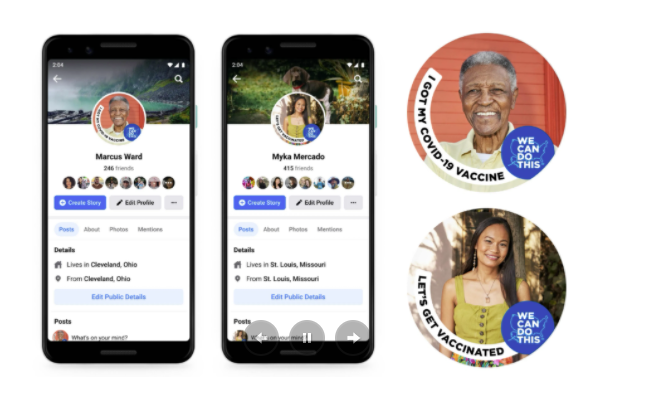 facebook launches new stickers to encourage vaccination on instagram facebook and whatsapp