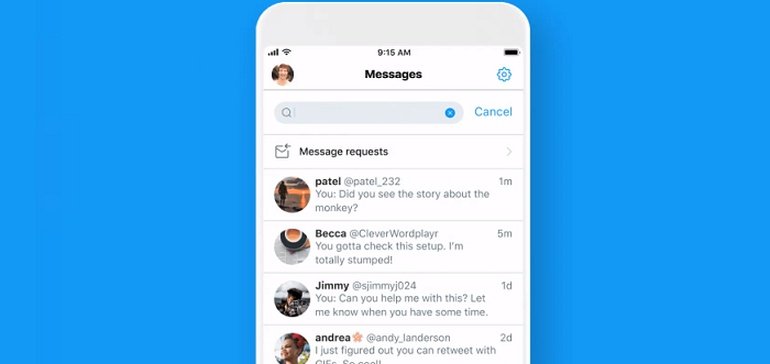 twitter launches dm username search tools to android flags coming option to search by message