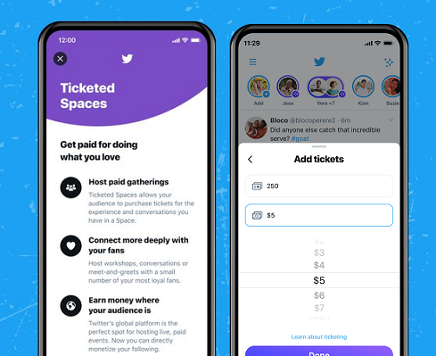 twitter opens up ticketed spaces to selected users another step in its creator monetization push