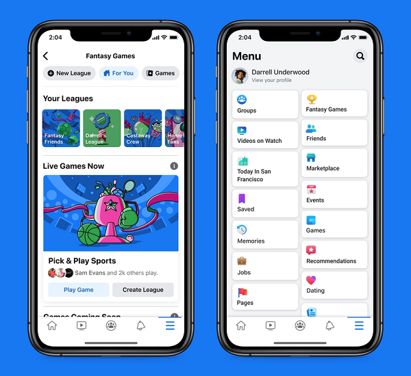facebook adds new fantasy games element to tap into the rising popularity of fantasy sports