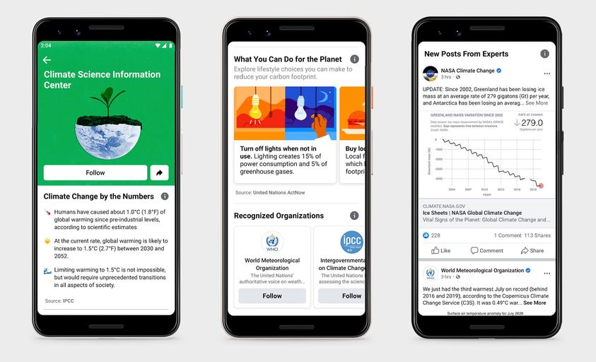 facebook announces new initiatives to raise awareness of climate change and tackle climate misinformation