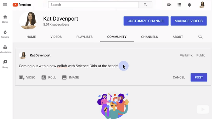 youtube expands access to its community posting tab within creator channels