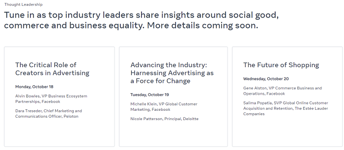 facebook announces marketing insights sessions for advertising week