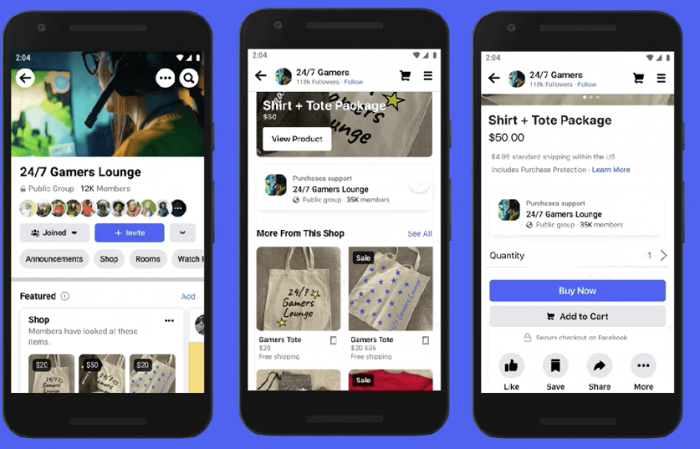facebook adds shops in groups new product recommendation and display options tied to group engagement