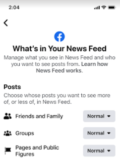 facebook tests new user content controls for news feed new restrictions for ad placement