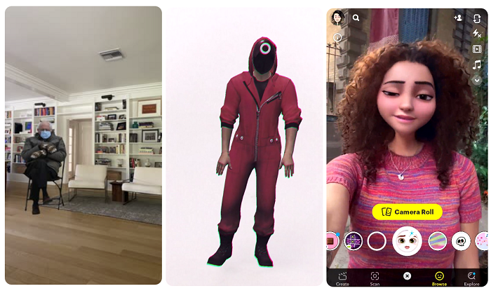 snapchat shares the top ar tools and campaigns of 2021