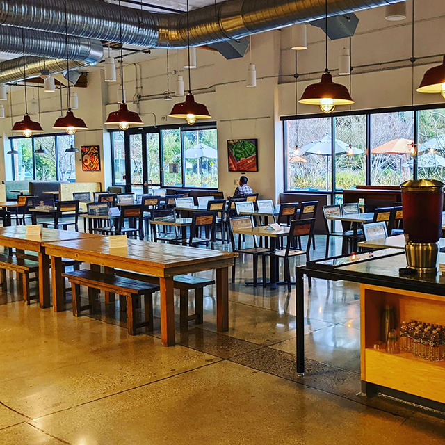 Empty Google Cafe Lunch Room