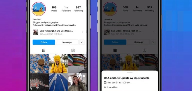 Instagram Adds Scheduled Live Display on User Profiles to Improve Discovery of Upcoming Streams