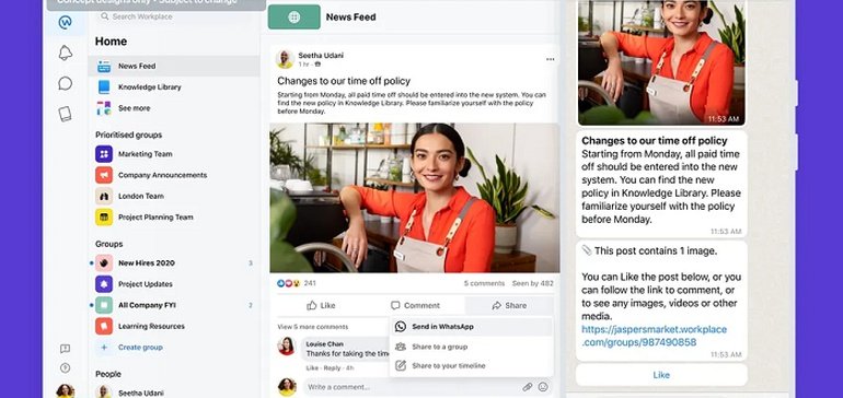 Meta Announces Planned Integration of WhatsApp into its Workplace Platform